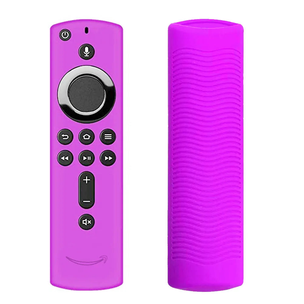 Black silicone protective case fitted on a Stick 4K remote media player 2 3 with precise cutouts
