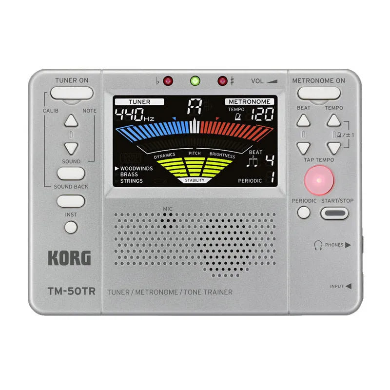 TM-60 universal electronic metronome for piano and guitar with display showing tempo settings