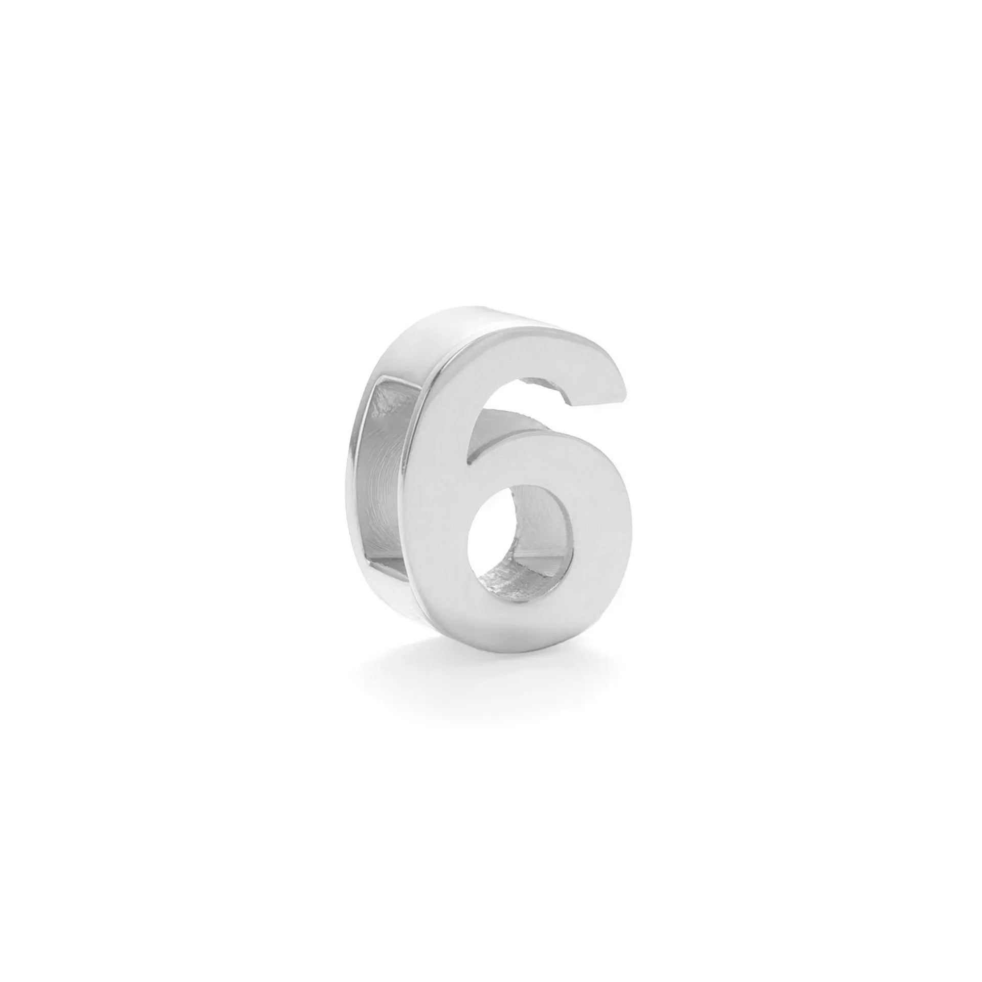 Gold and silver titanium steel initial number necklace with alphabet and number pendants on a 40.5cm chain.