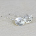 Silver retro women's earrings with bird, flower, animal zodiac designs and leaf shapes in zinc alloy