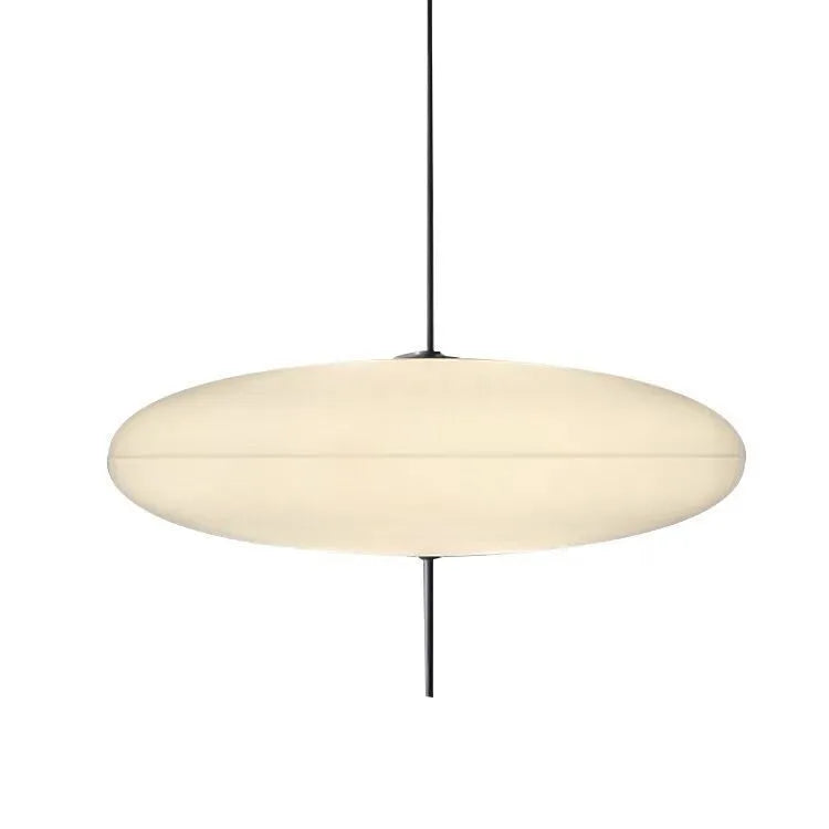 Nordic modern art retro designer UFO chandelier light in all white or black and white finish