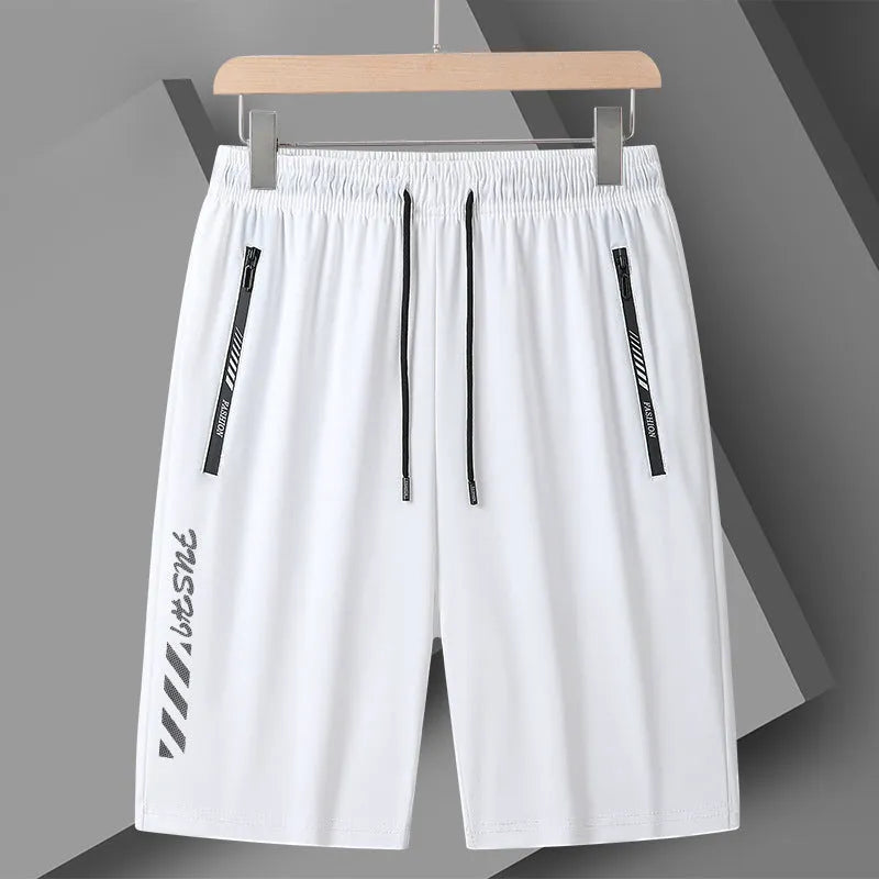 Men's quick-dry nylon sports shorts in loose fifth pants style