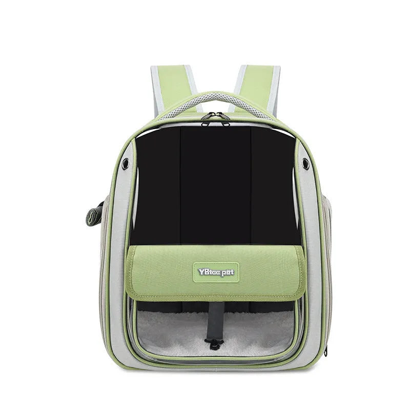Large capacity breathable cat carrier bag in Oxford fabric, grey colour