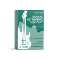 A single cartridge of desiccant for musical instruments to prevent moisture damage.