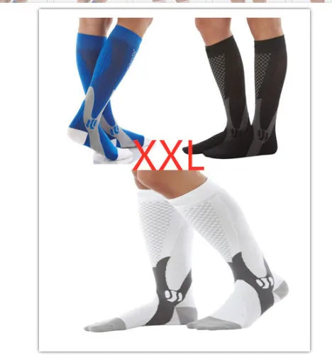 Graduated compression socks for athletic activities and travel in multiple colour options