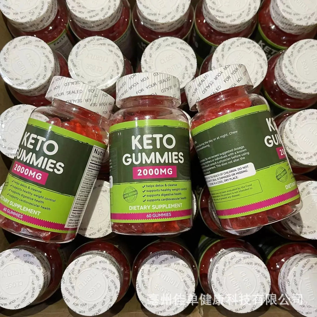 Pure Organic Keto BHB Vinegar Candy Vitamins bottle with 60 soft candy tablets