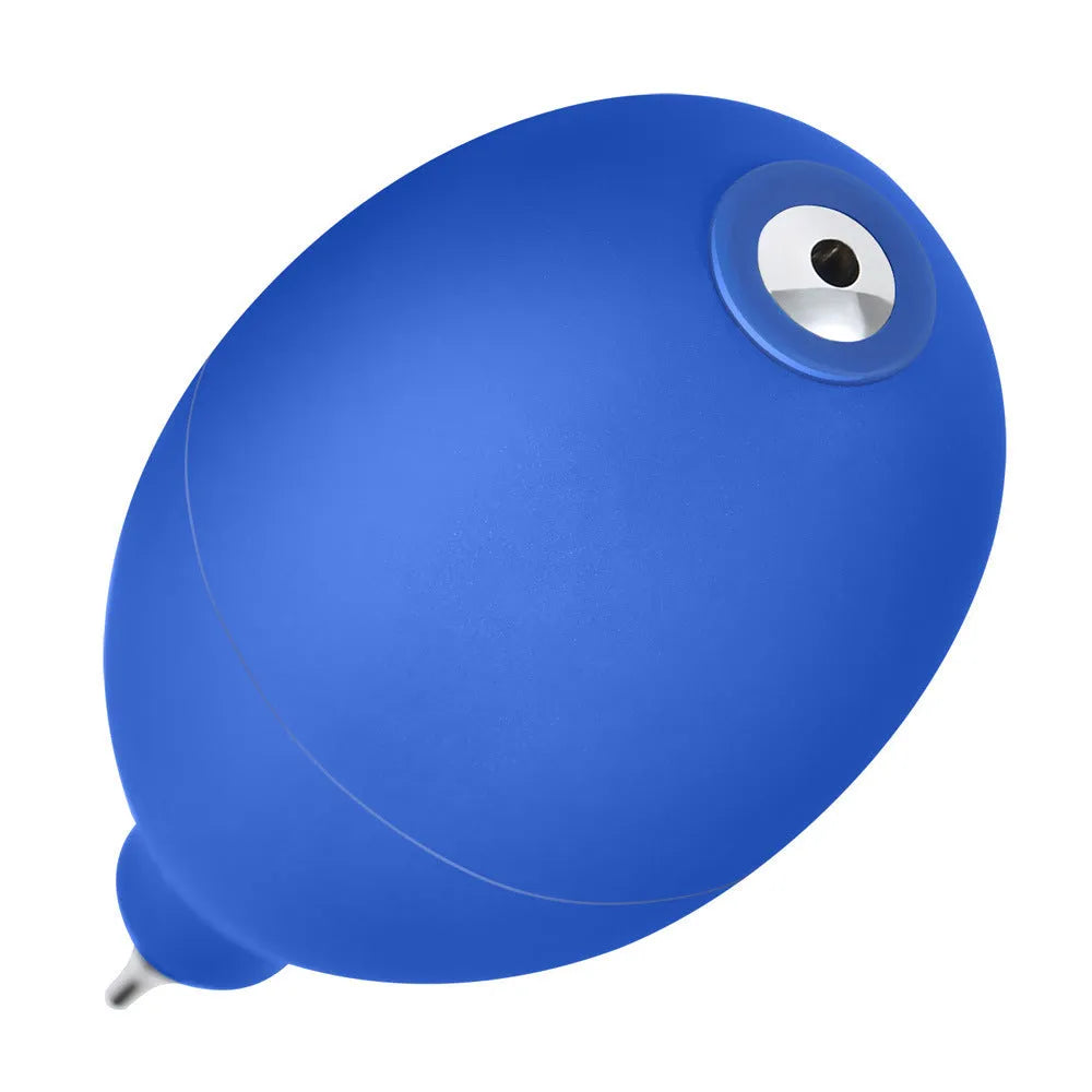Blue rubber dust removal air blowing cleaning tool measuring 9.5cm for cameras and mobile phones