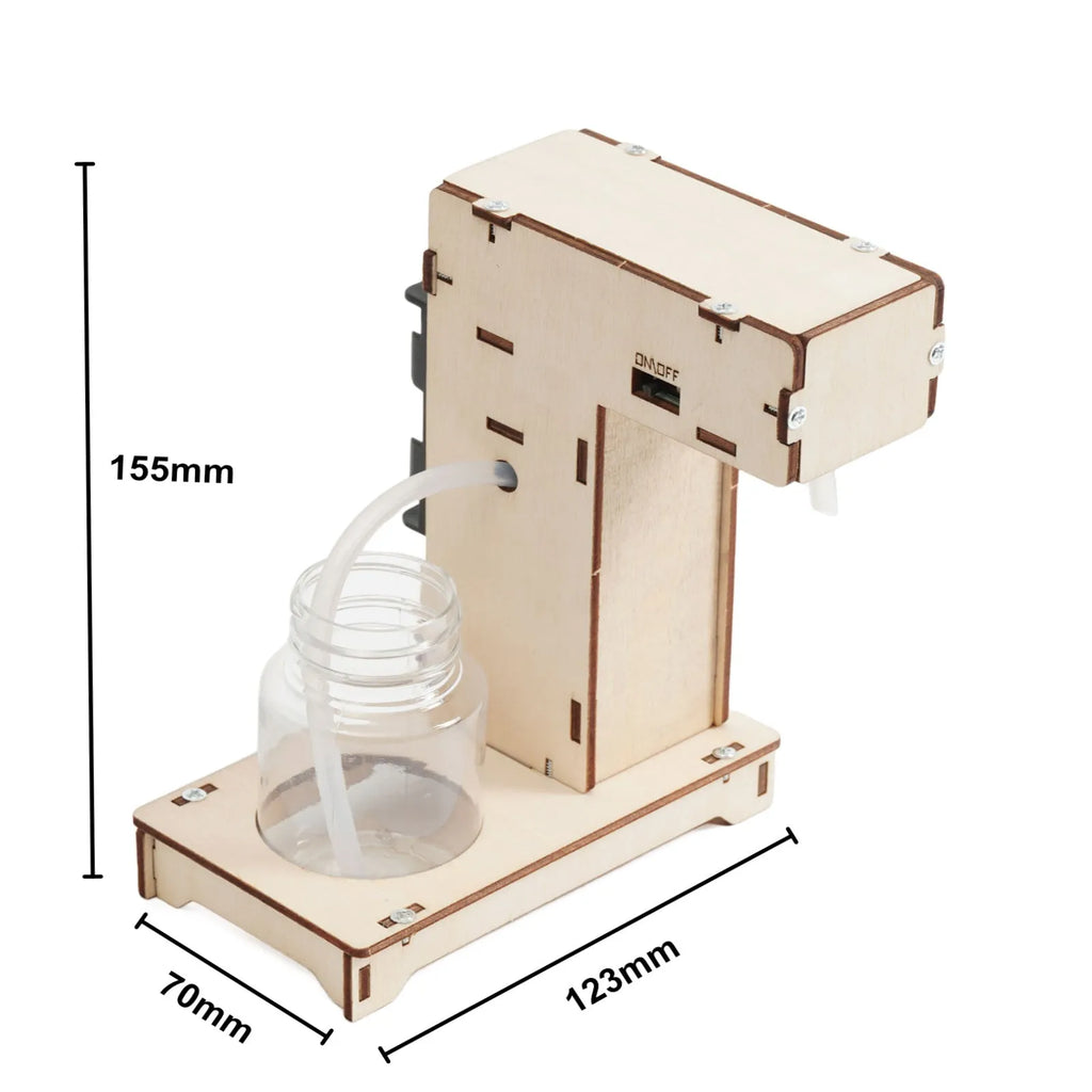 Automatic induction foam hand washing wooden DIY kit for teenagers with customisable colour option