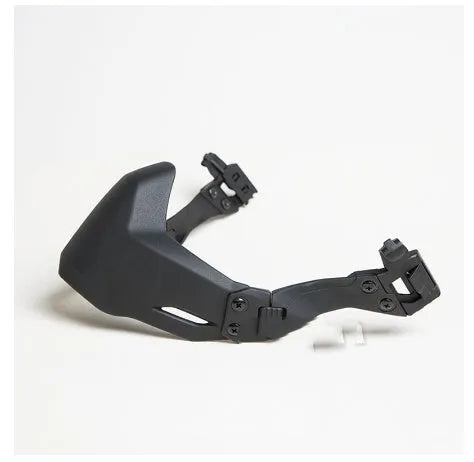 Semi-sealed folding mask for tactical helmet in black free size unisex design