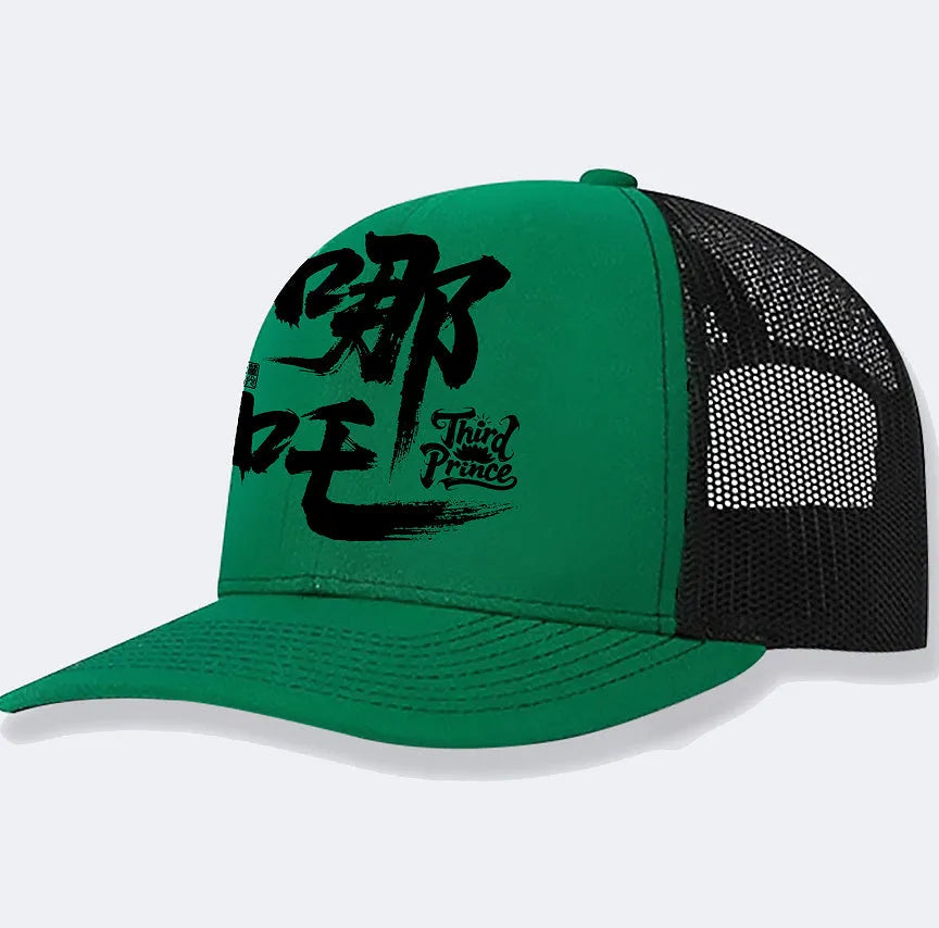 Men's adjustable polyester baseball cap shown in multiple colour options including black, blue, green, grey, khaki and orange