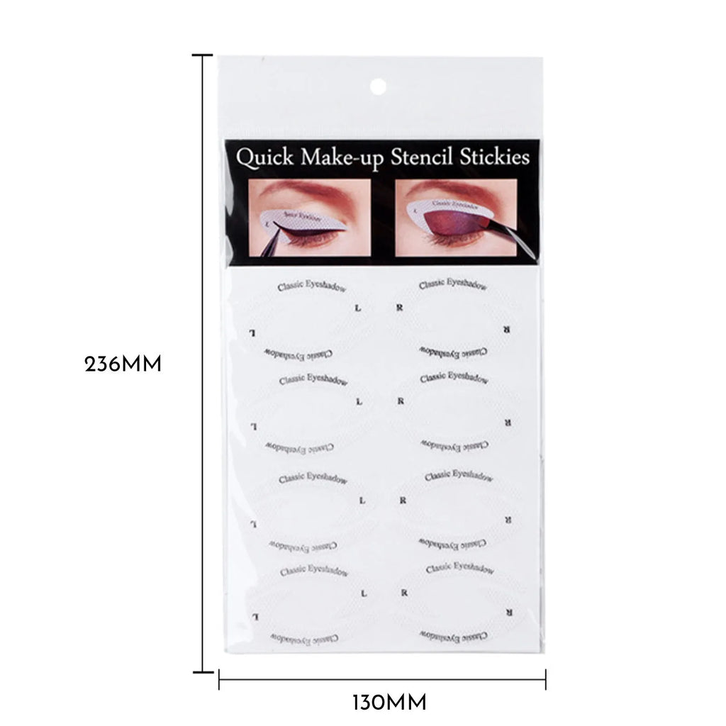 Set of 4 reusable flexible eyeliner stencil stickers for winged eyeliner and cat-eye makeup