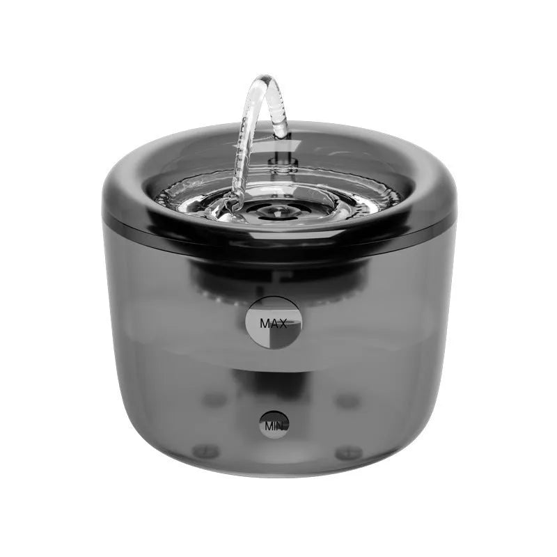 Pet automatic circulating filter water fountain gray green USB large capacity induction water outlet for dogs and cats