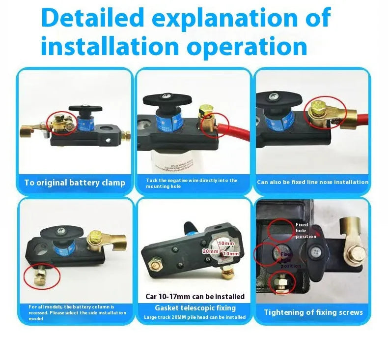 New truck power supply universal breaker main power switch for automobile battery disconnect