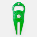 Black zinc alloy golf ball yoke bottle opener tool with ball marking function