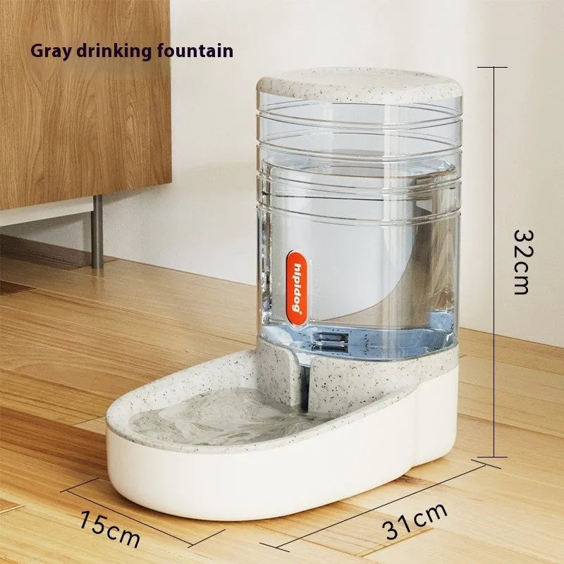 Automatic 3.8L pet water fountain or food dispenser in blue, green, grey, or pink colour