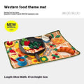 Plastic fabric dog sniffing mat with textured surface for hiding food treats, showing multiple theme design options