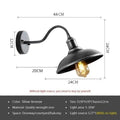Retro villa courtyard wall lamp in silver or copper finish with right-angle or bevel design