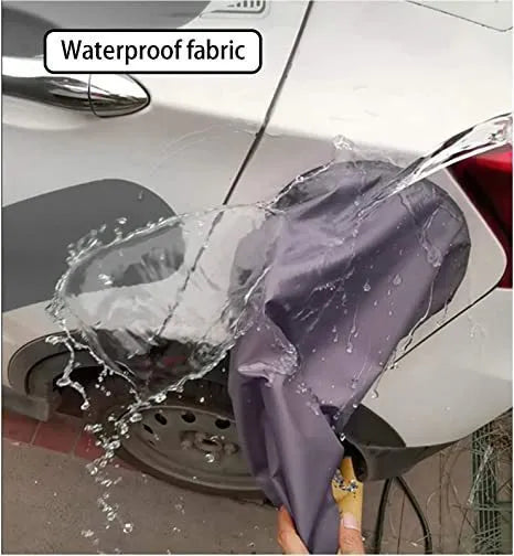 Waterproof cover for new energy vehicle charging points with drawstring closure
