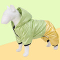 Green pink white waterproof windproof four-legged dog cotton coat in multiple sizes