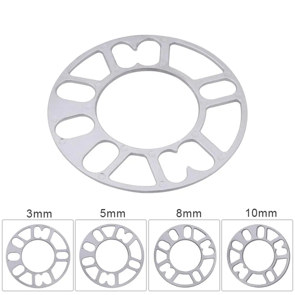 Automotive wheel hub widening gasket for brake clearance in five thicknesses