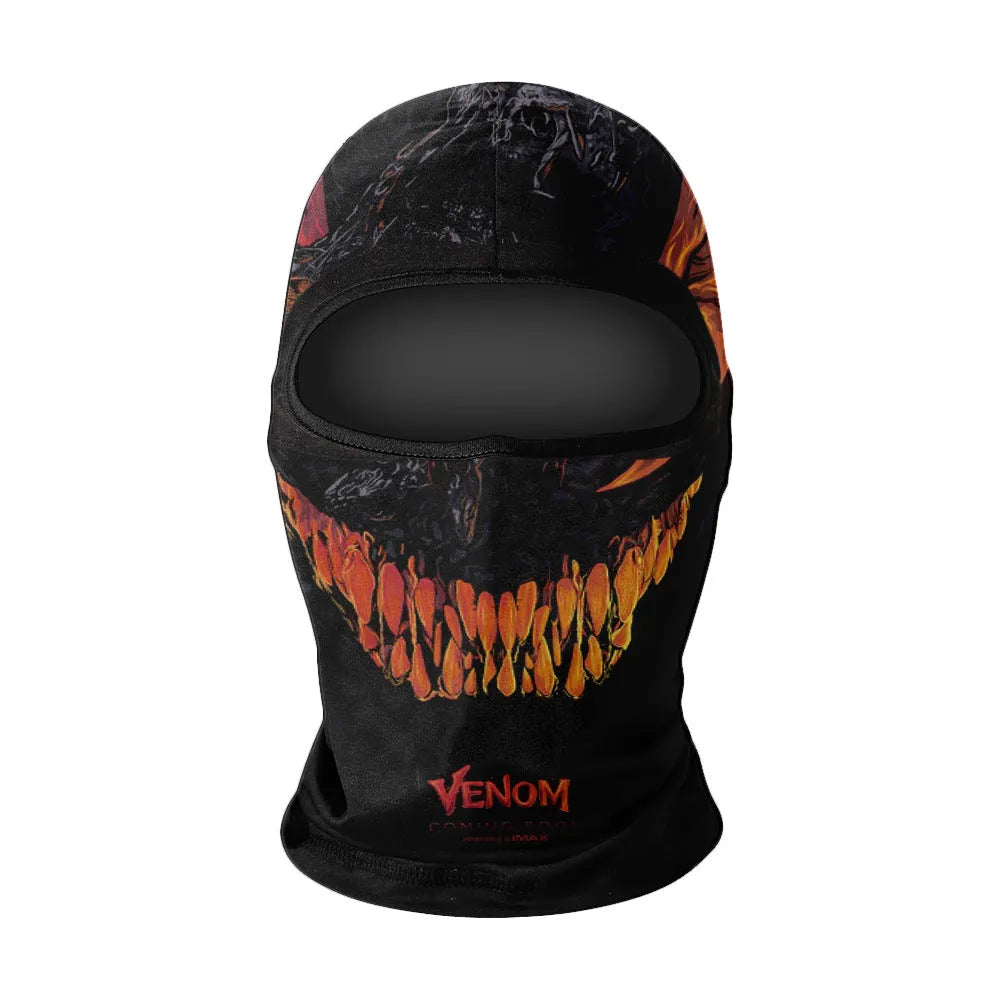 Summer breathable full face sun protection headgear in ice silk fabric, polyester, average size, available in multiple colours