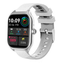 Bluetooth smart watch with touch screen display showing health metrics and call function