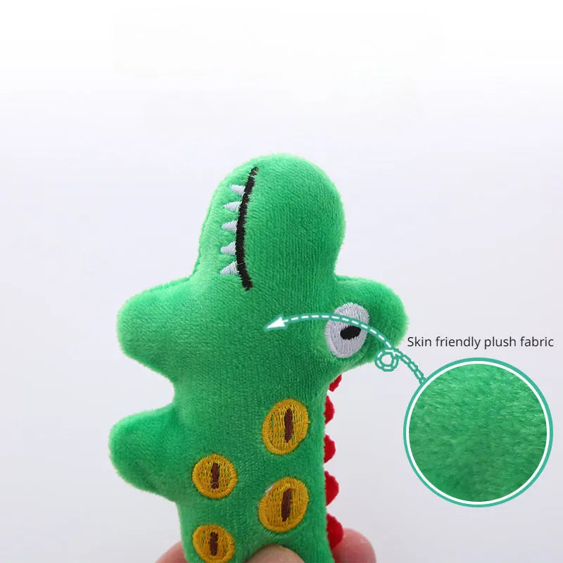 Plush cat toy in the shape of a cow, filled with catnip for interactive play with pets.