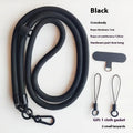 Mobile phone lanyard crossbody sling with anti-lost polyester rope and metal buckle