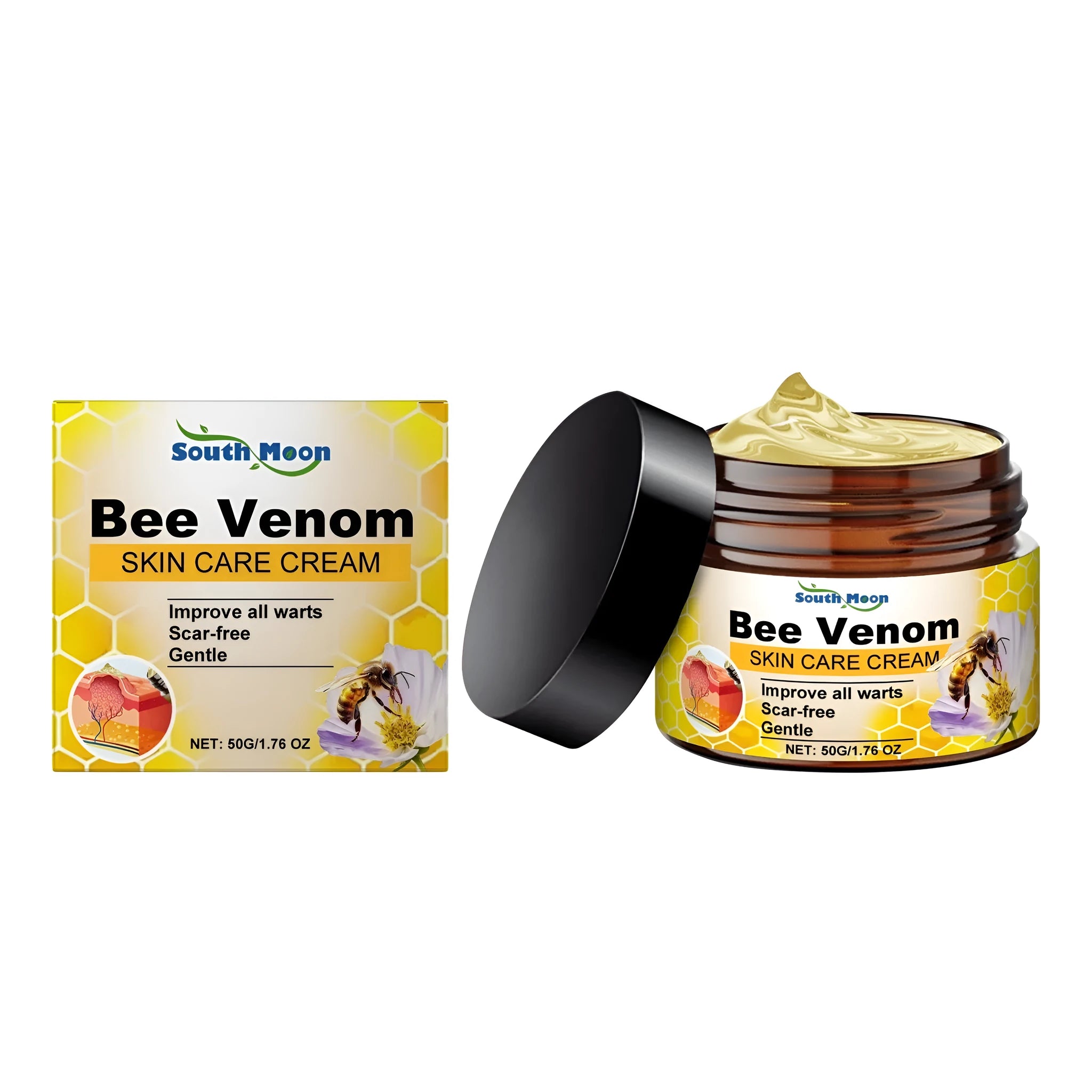 Full Effect Skincare Cream 50g jar with bee venom, honey and tea tree oil formulation