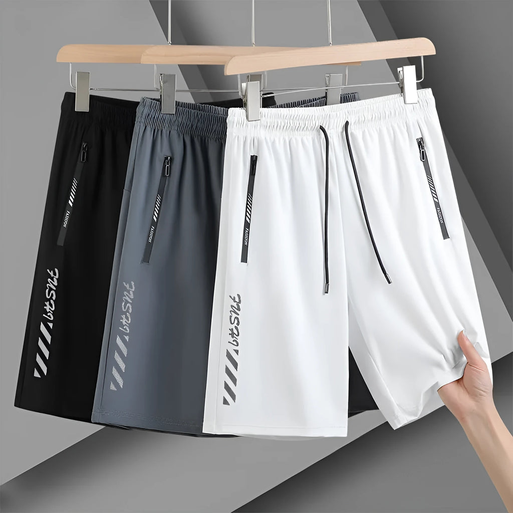 Men's quick-dry nylon sports shorts in loose fifth pants style