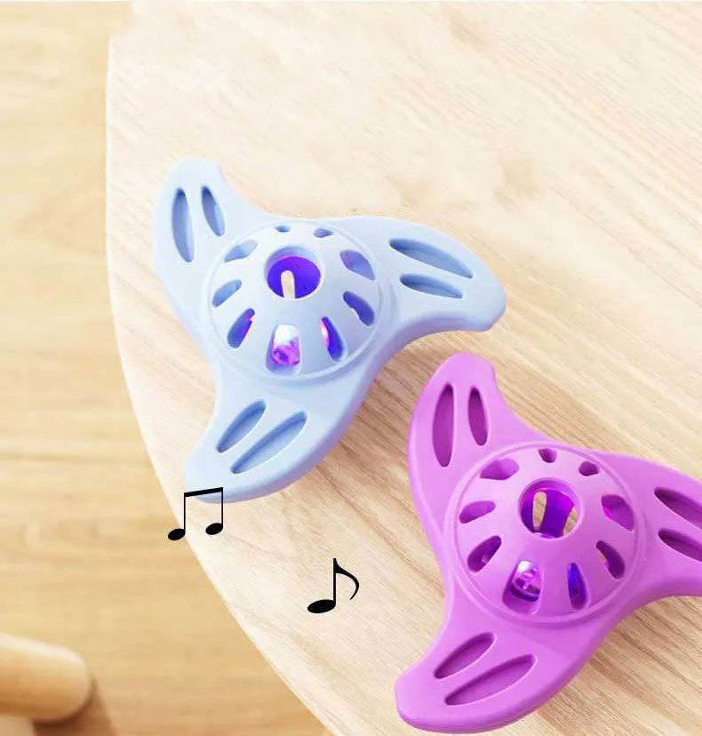 Blue bite-resistant molar boomerang dog chew toy for medium and large breed puppies