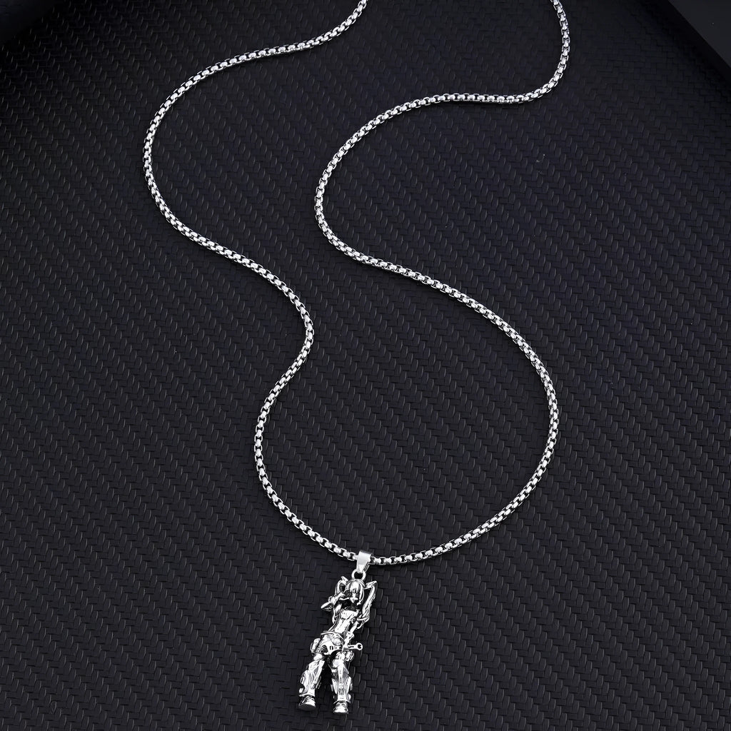 Men's trendy pendant necklace metal alloy chain jewellery casual wear