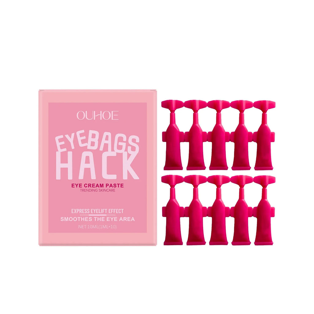10ml eye and neck cream in 9.5x6cm packet with hyaluronic acid and polypeptides