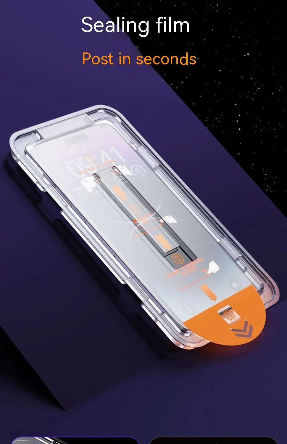 Tempered glass iPhone screen protector with frosted privacy coating and full coverage design.