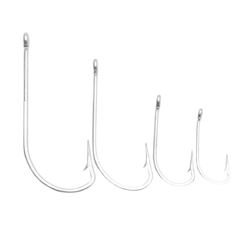 Stainless steel weever snakehead seahorse fishhooks for ocean boat fishing with alloy construction