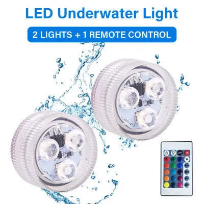 LED waterproof remote control fish tank diving light with plastic housing
