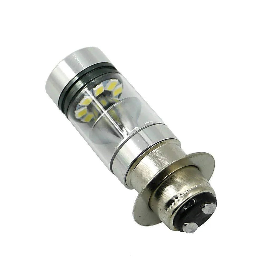 Motorcycle LED headlight BA20W H6 aluminium alloy housing 20SMD white light 1100 lumens