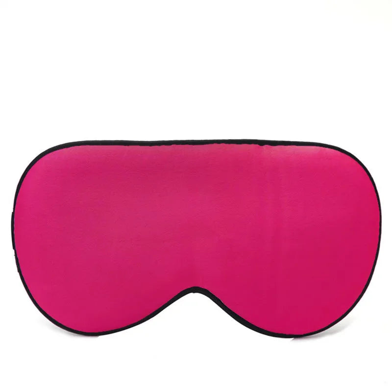 Double-sided mulberry silk eye mask in a choice of 22 colours, showing embroidered print.