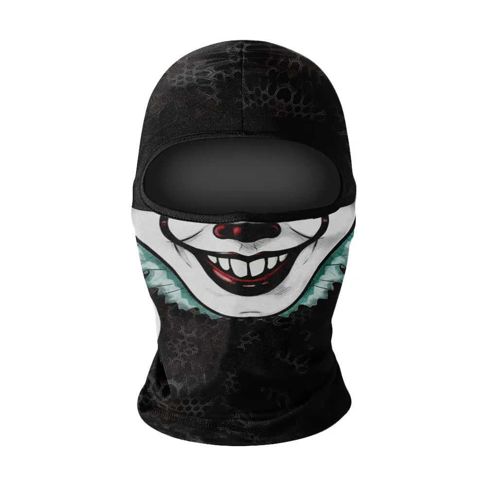 Summer breathable full face sun protection headgear in ice silk fabric, polyester, average size, available in multiple colours