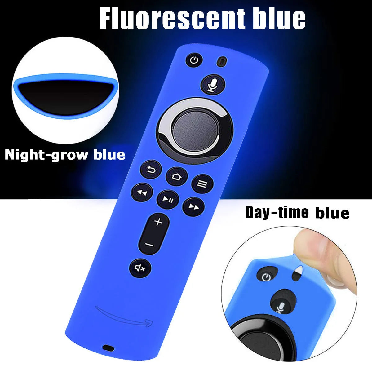 Black silicone protective case fitted on a Stick 4K remote media player 2 3 with precise cutouts