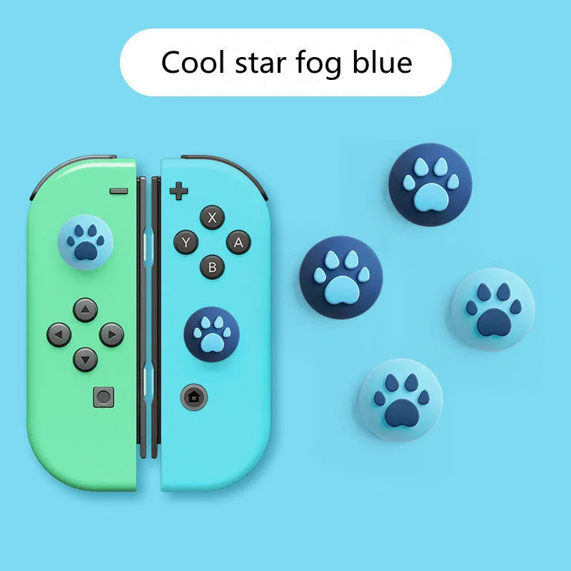 Four silicone rocker caps for Nintendo Switch Lite Joycon controllers with cat claw texture
