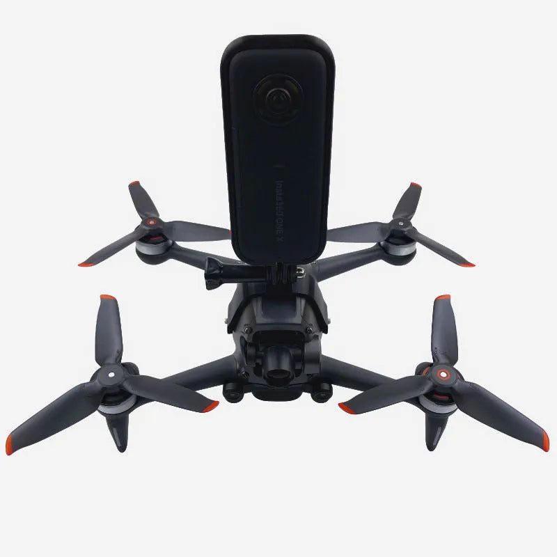 3D printed action camera expansion bracket with soft sponge contact surface for FPV drone mounting