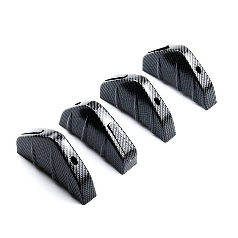 Black ABS triangle rear spoiler with carbon fibre pattern for general motors vehicles