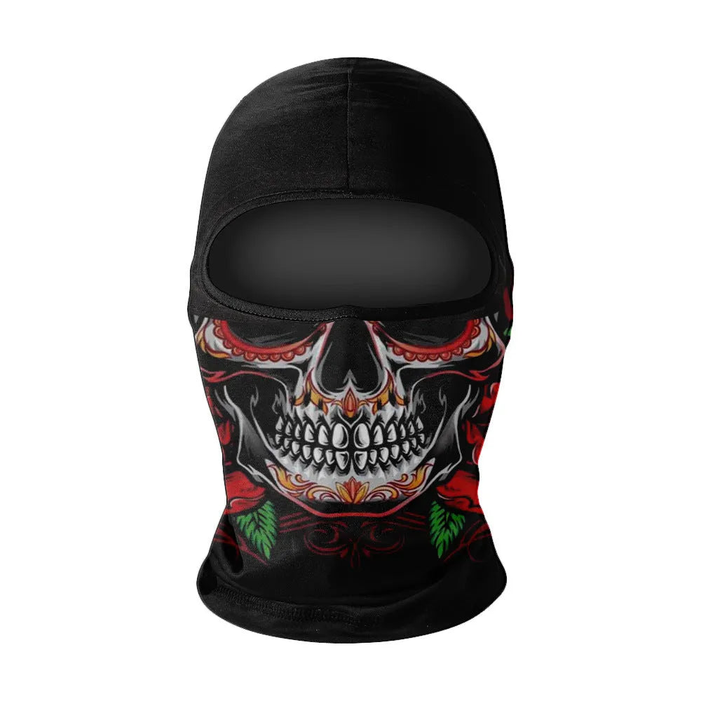 Summer breathable full face sun protection headgear in ice silk fabric, polyester, average size, available in multiple colours