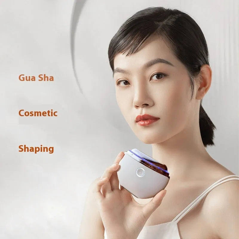 French pattern electric scraping beauty instrument with IPL photon therapy and type-C charging port