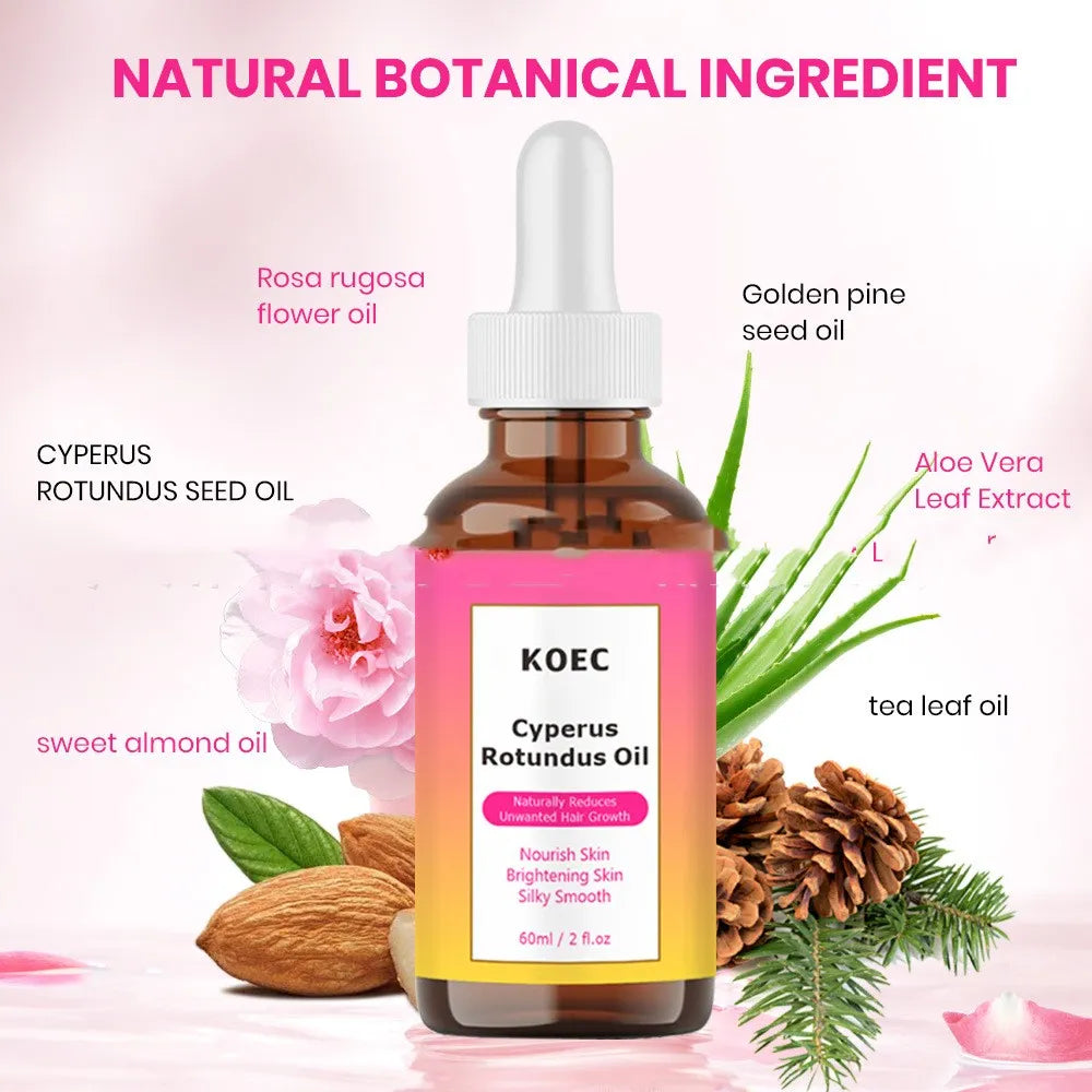 60ml cyperus tuber gentle body care massage oil with natural plant extract for smoothing and moisturising skin