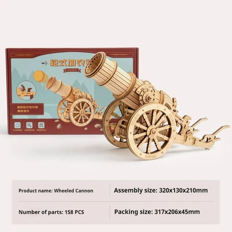 Wooden assembled model kit heavy siege crossbow option for teenagers aged 7-14