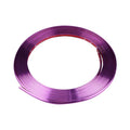 Roll of galvanised purple PVC wheel hub trim guard strip, 8 metres long.