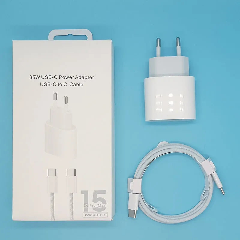 PD20W mobile phone charger with USB port in American and European variants
