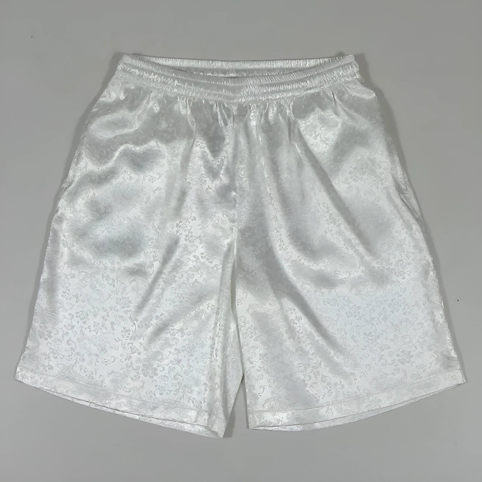 Men's black Tai Chi shorts with drawstring elastic waistband for martial arts practice